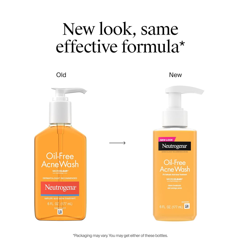 Oil Free Acne Face Wash, 6 Fl. Oz