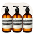 Aesop Geranium Leaf Body Cleanser | Non-Drying Gentle Cleanser | Geranium Leaf, Mandarin Rind, Bergamot Rind | 16.9 Oz / 500Ml (Pack of 3)