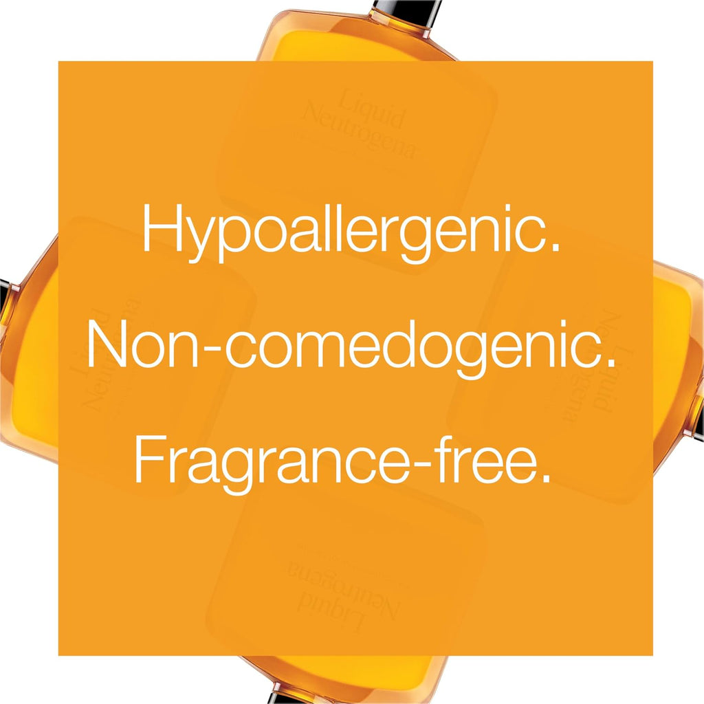 Liquid Gentle Foaming Face Wash with Glycerin, Oil-Free & Hypoallergenic Skin Care Cleanser, Fragrance-Free Moisturizing Facial Cleanser for Daily Use, 8 Fl. Oz (Pack of 12)