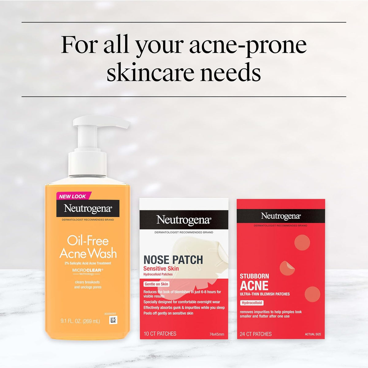 Oil Free Acne Face Wash, 9.1 Fl. Oz