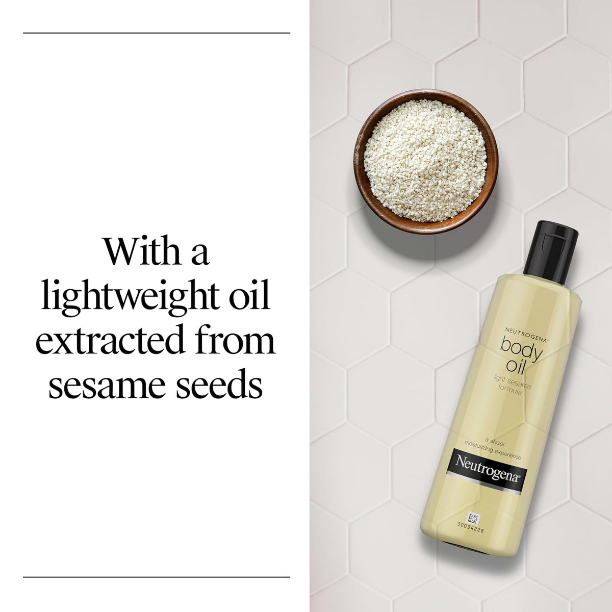 Body Oil Light Sesame Formula, 16 Fl. Oz