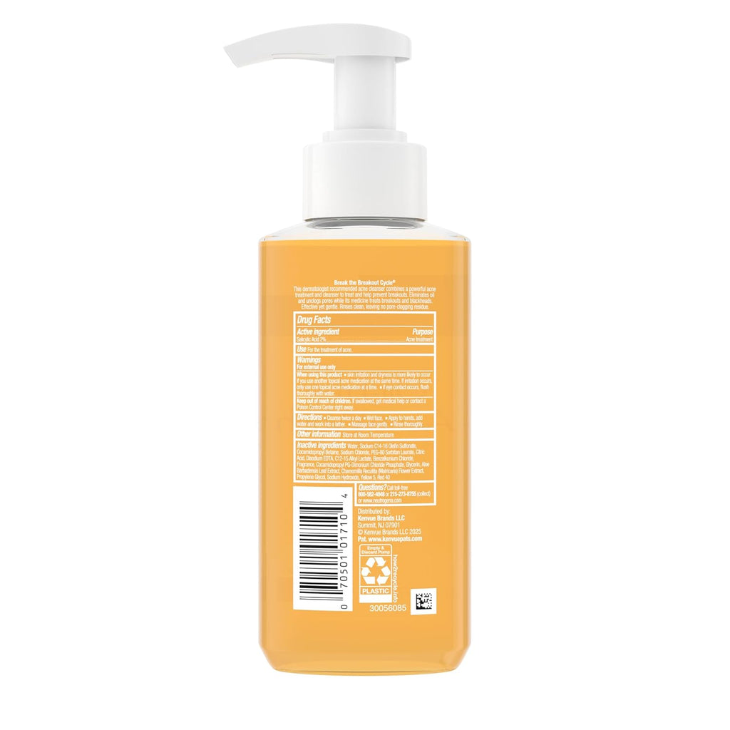 Oil Free Acne Face Wash, 6 Fl. Oz