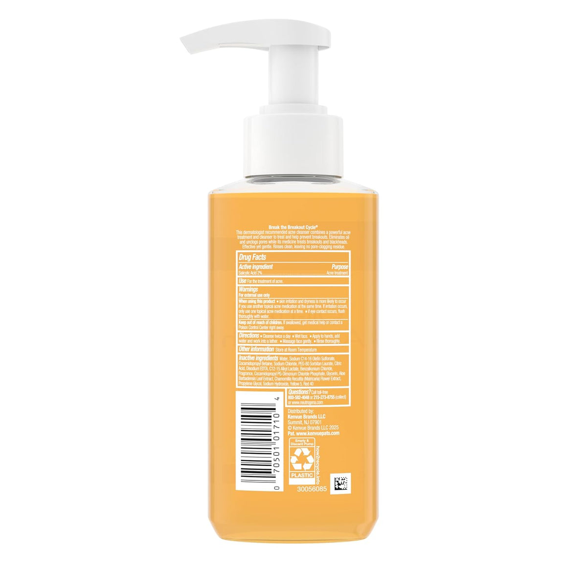 Oil Free Acne Face Wash, 6 Fl. Oz